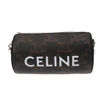 セリーヌ シリンダーバッグ タン 110052EKK トリオンフ キャンバス レディース バッグ 【中古】【bag】