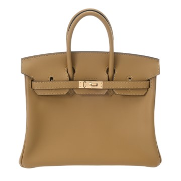 エルメス バーキン 25 デュンヌ ヴォースイフト レディース バッグ 【新品】【bag】