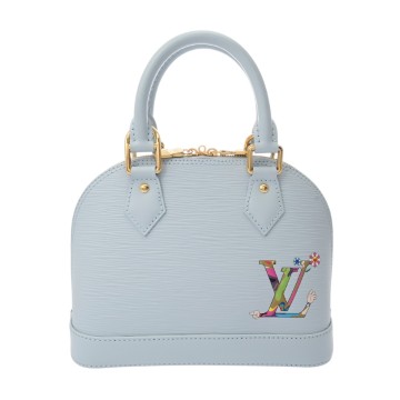 ルイ ヴィトン エピ LV×TM アルマ BB ウォッシュドブルー M14197 レザー レディース バッグ 【中古】【bag】