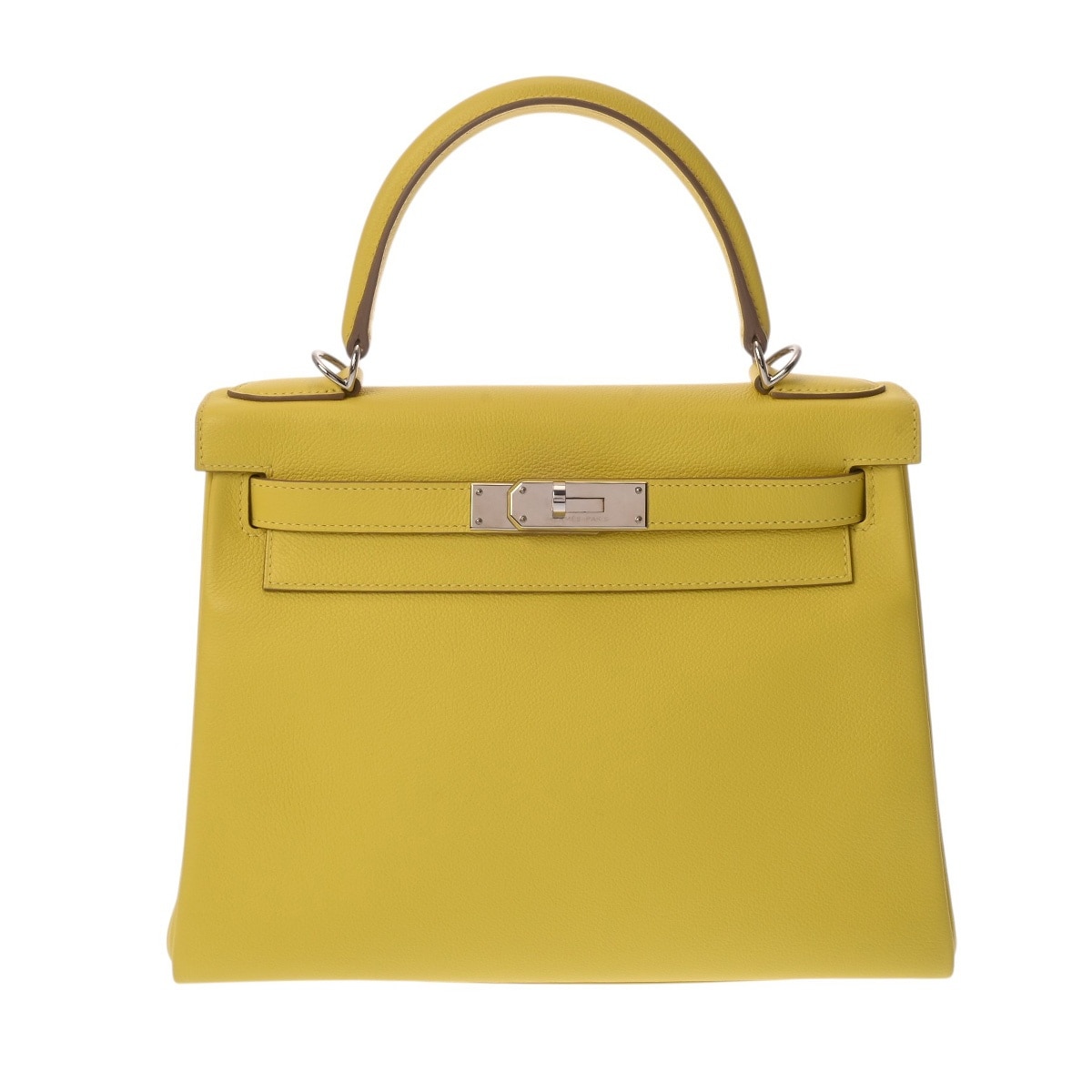 エルメス ケリー 28 内縫い ライム エバーカラー レディース バッグ 【中古】【bag】