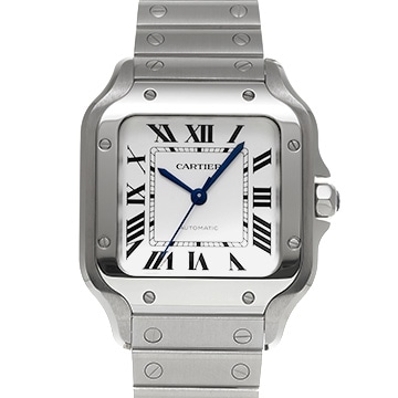 カルティエ サントス ドゥ カルティエ MM WSSA0029 シルバー メンズ 時計 【中古】【wristwatch】