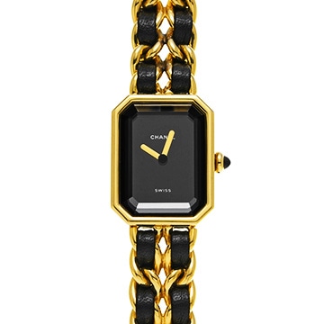 シャネル プルミエール S H0001 ブラック レディース 時計 【中古】【wristwatch】