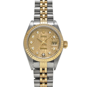 ロレックス デイトジャスト 79173G シャンパンコンピュータ/ダイヤモンド レディース 時計 【中古】【wristwatch】