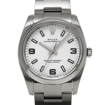 ロレックス エアキング 114200 ホワイト メンズ 時計 【中古】【wristwatch】