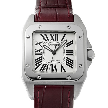 カルティエ サントス 100 MM W20126X8 シルバー ユニセックス 時計 【中古】【wristwatch】