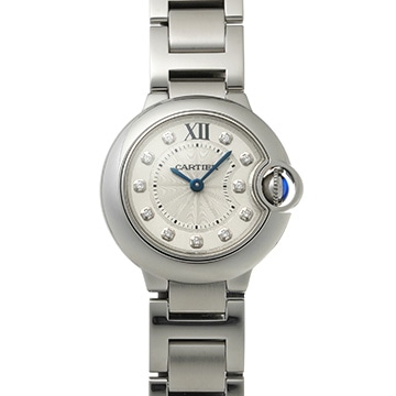 カルティエ バロンブルー ドゥ カルティエ WE902073 シルバー/ダイヤモンド レディース 時計 【中古】【wristwatch】