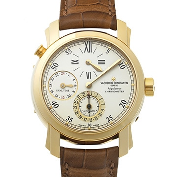 ヴァシュロン コンスタンタン マルタ デュアルタイム レギュレーター 42005/000J シルバー メンズ 時計 【中古】【wristwatch】