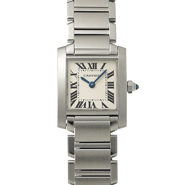カルティエ タンクフランセーズ SM　 W51008Q3 シルバー レディース 時計 【中古】【wristwatch】