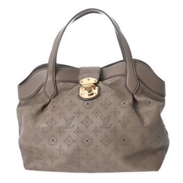 ルイ ヴィトン モノグラムマヒナ シールス PM トープ M93084 レザー レディース バッグ 【中古】【bag】