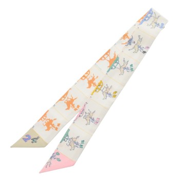 エルメス ツイリー HERMES PARADE ホワイト/マルチカラー 064150S シルク100％ レディース 【新品】【other】