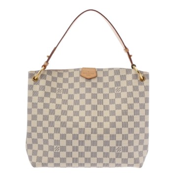 ルイ ヴィトン ダミエアズール グレースフル PM ホワイト N42249 ダミエキャンバス レディース バッグ 【中古】【bag】