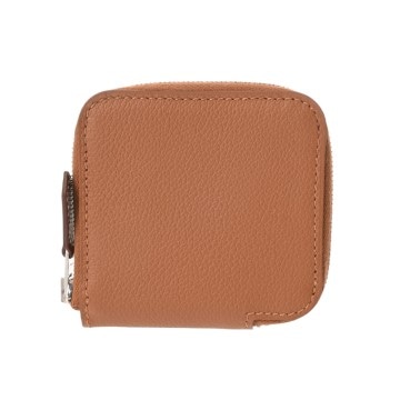 エルメス アザップ コンバインミニ シルクイン ゴールド エバーカラー ユニセックス 財布 【中古】【purse】