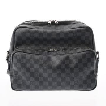 ルイ ヴィトン ダミエグラフィット イオ ブラック N45252 ダミエキャンバス メンズ バッグ 【中古】【bag】