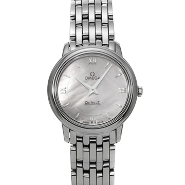 オメガ デ・ヴィル プレステージ クォーツ 424.10.27.60.05.001 ホワイトシェル レディース 時計 【中古】【wristwatch】
