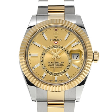 ロレックス スカイドゥエラー 326933 シャンパン メンズ 時計 【中古】【wristwatch】