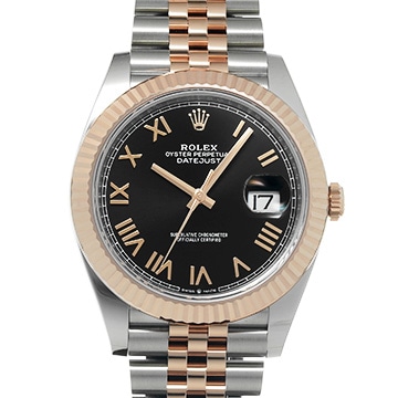 ロレックス デイトジャスト 41 126331 ブライトブラック メンズ 時計 【新品】【wristwatch】