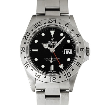 ロレックス エクスプローラーII 16570 ブラック メンズ 時計 【中古】【wristwatch】