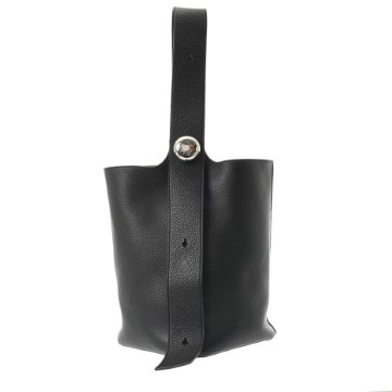 ロエベ ペブル バケットバッグ ラージ ブラック BANBBBHX06 サプルグレインドカーフ メンズ バッグ 【中古】【bag】