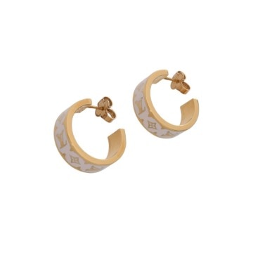 ルイ ヴィトン ピアス ナノグラム ブロン M01830 メタル/エナメル レディース ジュエリー 【中古】【jewelry】