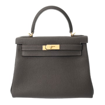 エルメス ケリー 28 内縫い ベブラン トゴ レディース バッグ 【中古】【bag】