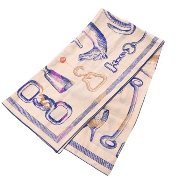 エルメス カレカレジェアン 140 INVENTAIRE POETIQUE マルチカラー カシミア/シルク レディース 【新品】【other】