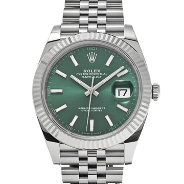 ロレックス デイトジャスト 41 126334 ミントグリーン メンズ 時計 【新品】【wristwatch】