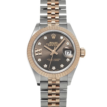 ロレックス レディ デイトジャスト 279171 チョコレートブラウン/ダイヤモンド レディース 時計 【新品】【wristwatch】
