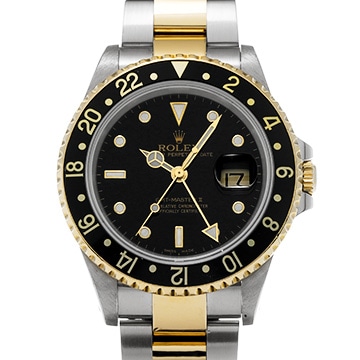 ロレックス GMTマスターII 16713 ブラック メンズ 時計 【中古】【wristwatch】