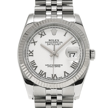 ロレックス デイトジャスト 36 116234 ホワイト メンズ 時計 【中古】【wristwatch】