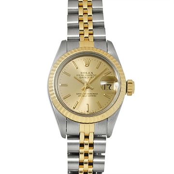 ロレックス デイトジャスト  69173 シャンパン レディース 時計 【中古】【wristwatch】