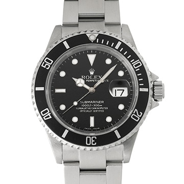 ロレックス サブマリーナ デイト 16610 ブラック メンズ 時計 【中古】【wristwatch】