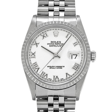 ロレックス デイトジャスト 16220 ホワイト メンズ 時計 【中古】【wristwatch】