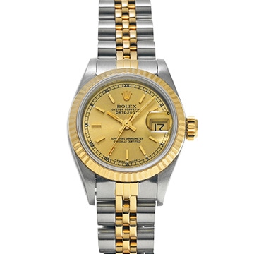 ロレックス デイトジャスト  69173 シャンパン レディース 時計 【中古】【wristwatch】