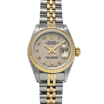 ロレックス デイトジャスト 69173 アイボリーコンピュータ レディース 時計 【中古】【wristwatch】