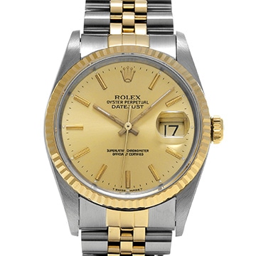 ロレックス デイトジャスト 36 16233 シャンパン メンズ 時計 【中古】【wristwatch】