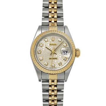 ロレックス デイトジャスト 69173G シルバーコンピュータ/ダイヤモンド レディース 時計 【中古】【wristwatch】
