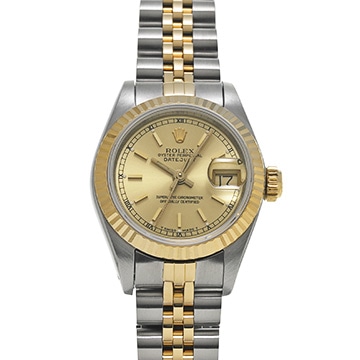 ロレックス デイトジャスト 69173 シャンパン レディース 時計 【中古】【wristwatch】