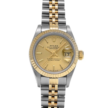 ロレックス デイトジャスト 69173 シャンパンタペストリー レディース 時計 【中古】【wristwatch】