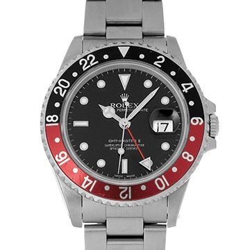 ロレックス GMTマスターII 16710 ブラック メンズ 時計 【中古】【wristwatch】