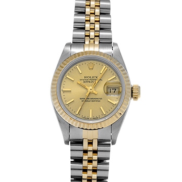 ロレックス デイトジャスト  69173 シャンパン レディース 時計 【中古】【wristwatch】