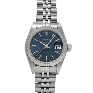 ロレックス デイトジャスト 69174 ブルー レディース 時計 【中古】【wristwatch】