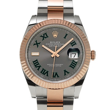 ロレックス デイトジャスト 41 126331 スレート メンズ 時計 【中古】【wristwatch】