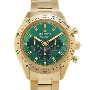 ゼニス クロノマスター スポーツ ヨシダ スペシャルエディション 30.3100.3600/56.M3100 グリーンラッカー メンズ 時計 【中古】【wristwatch】