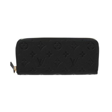 ルイ ヴィトン モノグラムアンプラント ポルトフォイユクレマンス ノワール M60171 レザー レディース 財布 【新品】【purse】