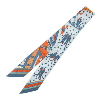 エルメス ツイリー LES NOUVEAUX AMOUREUX マルチカラー/ピンク 063329S シルク100％ レディース 【新品】【other】