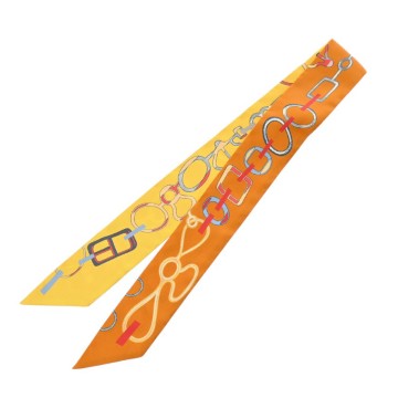 エルメス ツイリー DO RE BOUCLES マルチカラー 063951S シルク100％ レディース 【新品】【other】