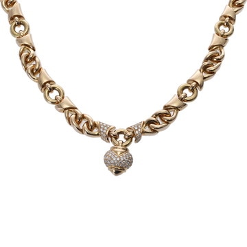 ブルガリ ドッピオクオーレ ネックレス ゴールド K18イエローゴールド YG レディース ジュエリー 【中古】【jewelry】