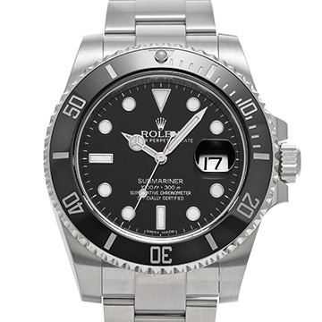 ロレックス サブマリーナ デイト 116610LN ブラック メンズ 時計 【中古】【wristwatch】