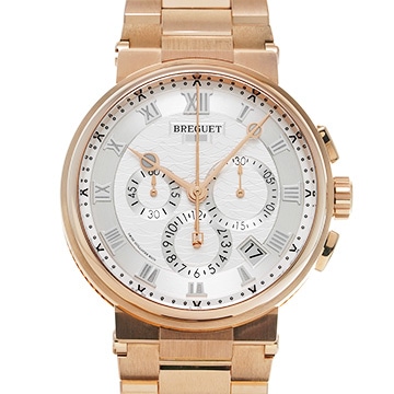 ブレゲ マリーン クロノグラフ 5527BR/12/RW0 シルバー メンズ 時計 【中古】【wristwatch】