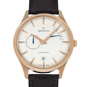 ゼニス キャプテン パワーリザーブ 18.2121.685/01.C498 シルバー メンズ 時計 【中古】【wristwatch】